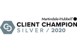 Martindale-Hubbell Client Champion Silver/2020 - Badge